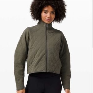 Lululemon green quilted calm jacket!